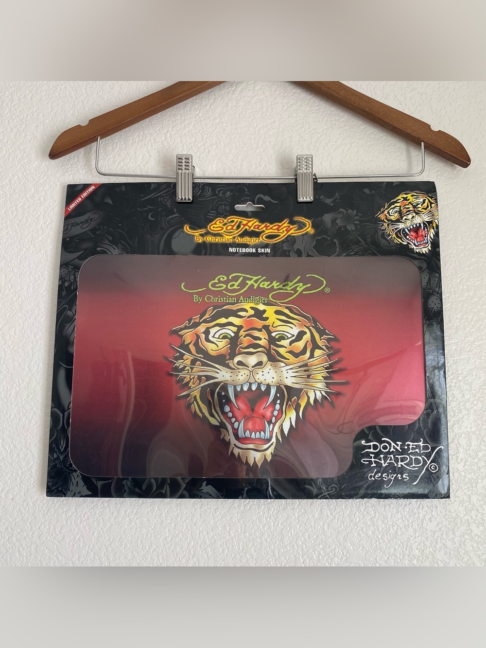 NWT Ed Hardy Notebook Skin Don Ed Hardy Designs Tiger by Christian Audigier